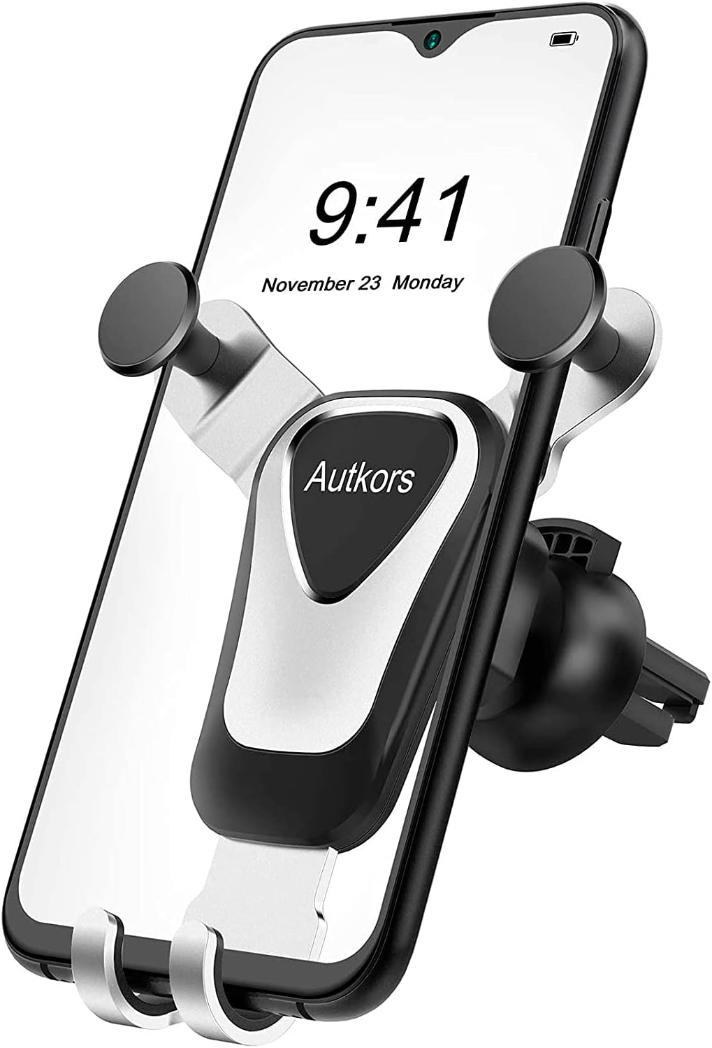 Autkors Car Phone Holder, Air Vent Mount Holder 360° Rotation Universal for Smartphones and GPS 4.7-6.7 Inches